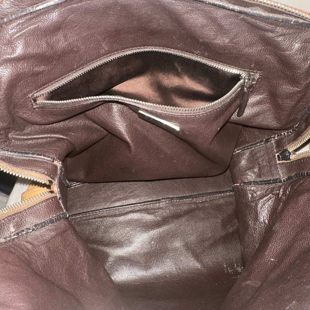 VINTAGE Prada Women's Bag SEMITRACOLLA DAINO SPORT MIELE Golden Tote Bag ca ‘01 - Picture 6 of 13